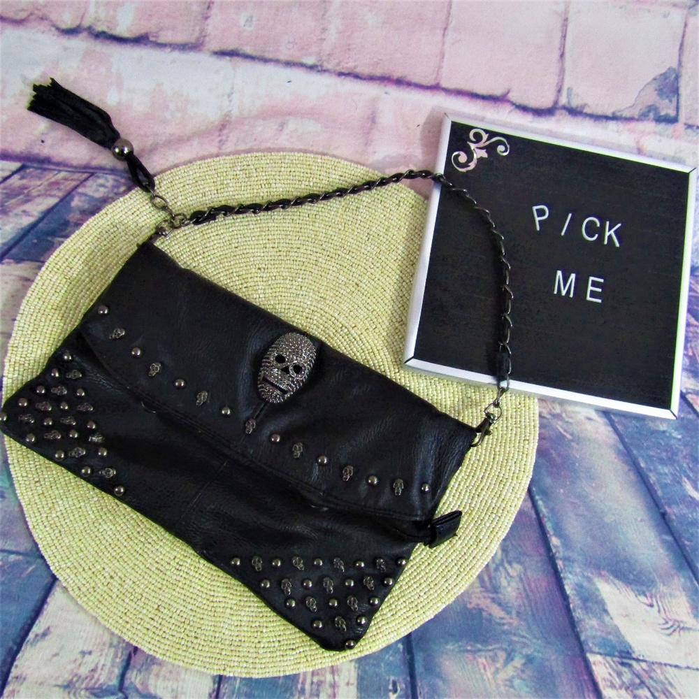 Skull Clutch Chain Purse